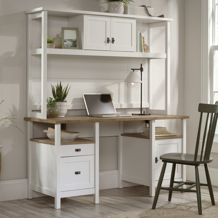 Wayfair white desk with hutch discount